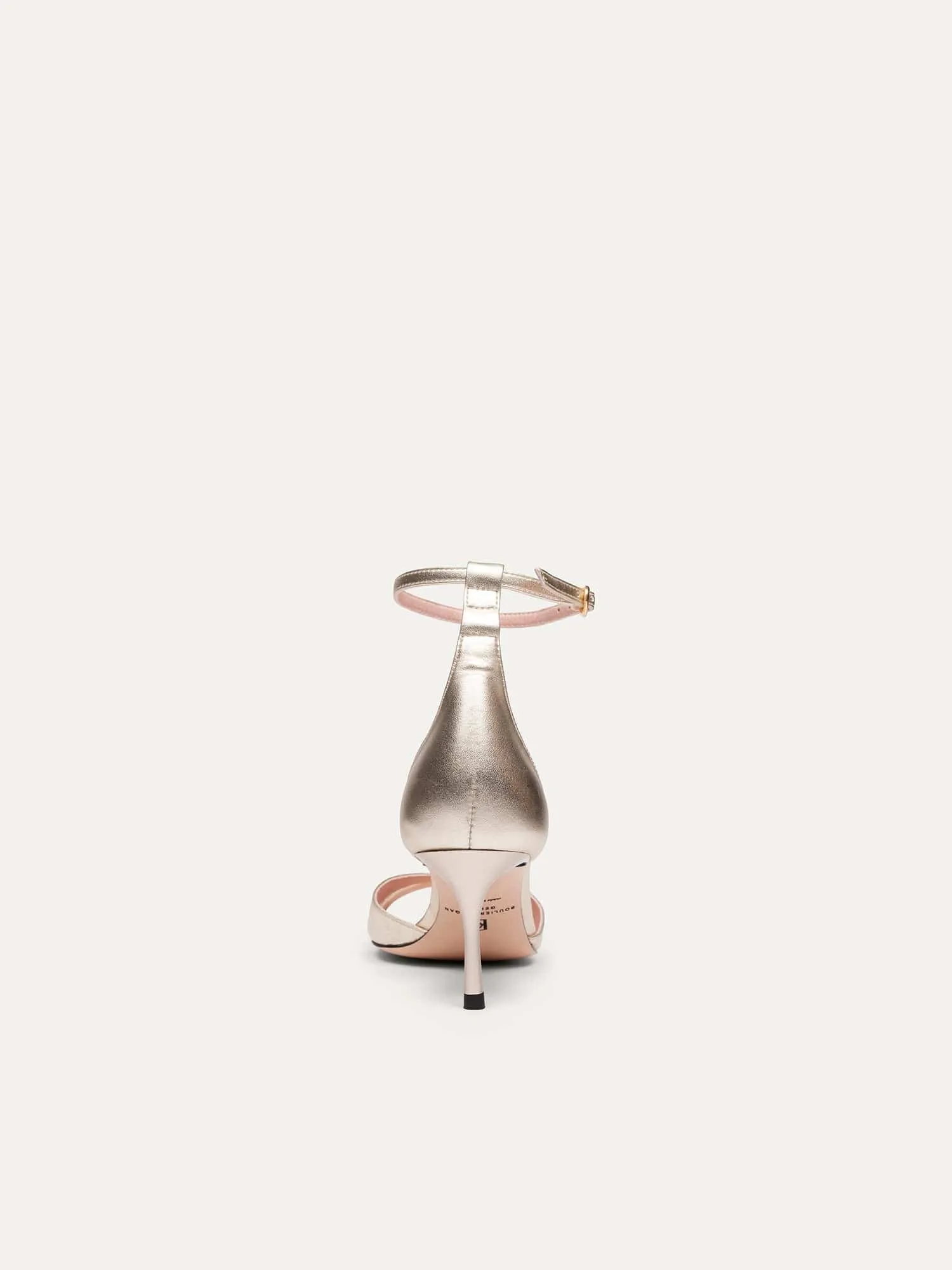 12:30pm Summer Lunch Vegan Strappy Heels | Light Gold