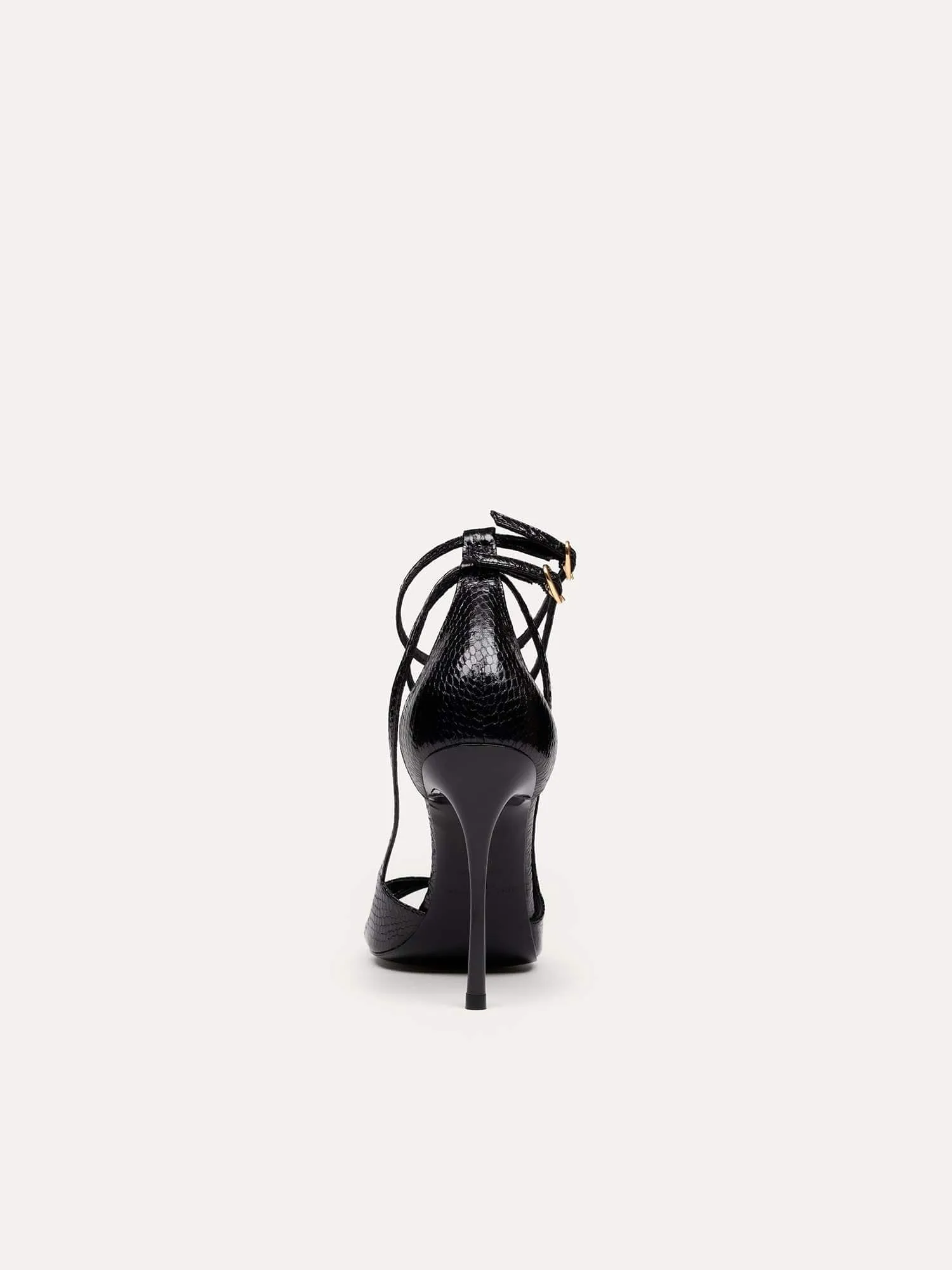 2am Dancing in the Club Vegan Strappy Heels | Black