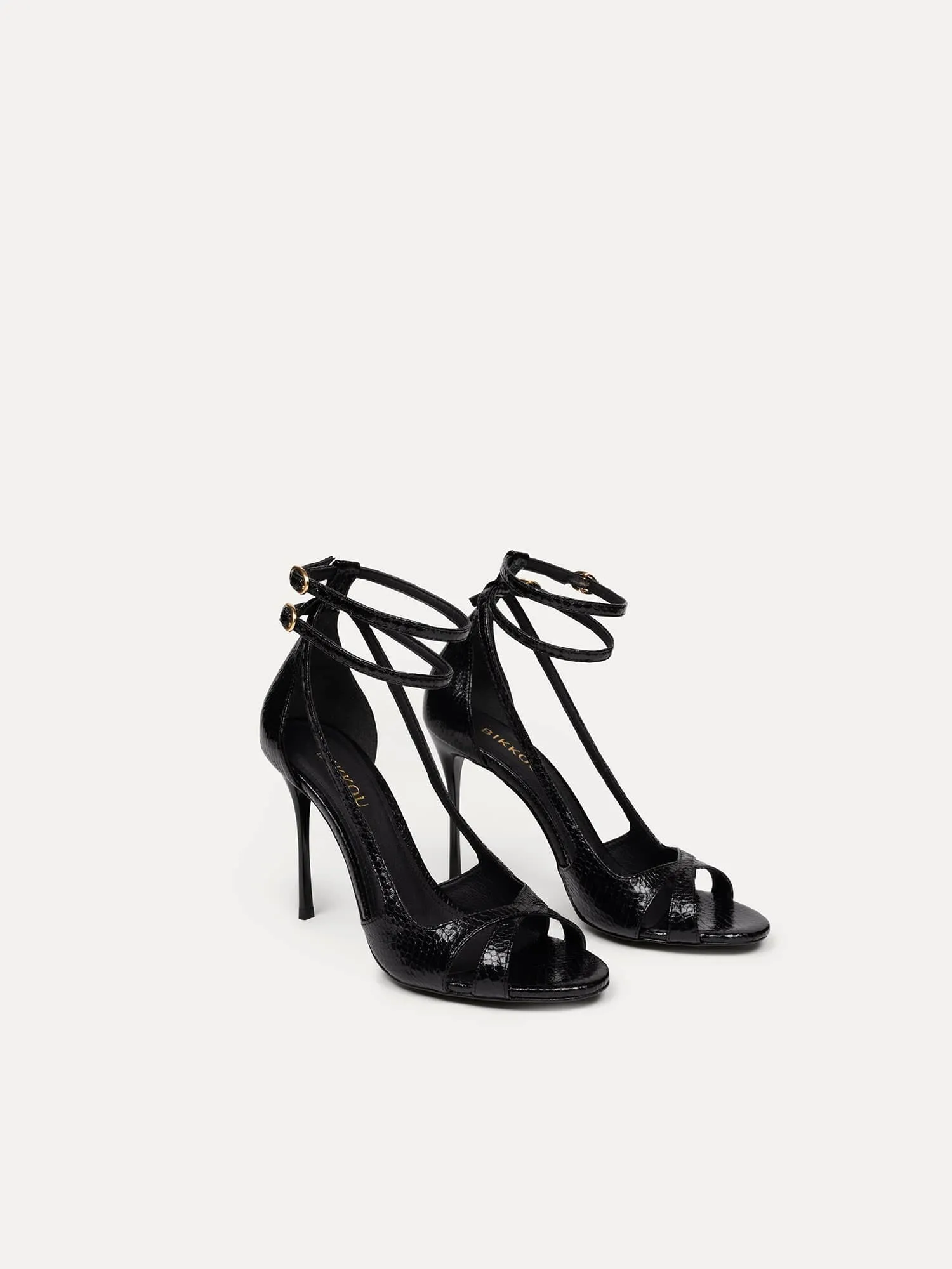 2am Dancing in the Club Vegan Strappy Heels | Black