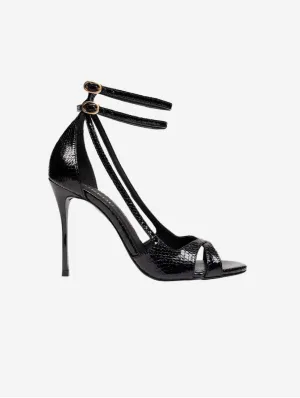 2am Dancing in the Club Vegan Strappy Heels | Black