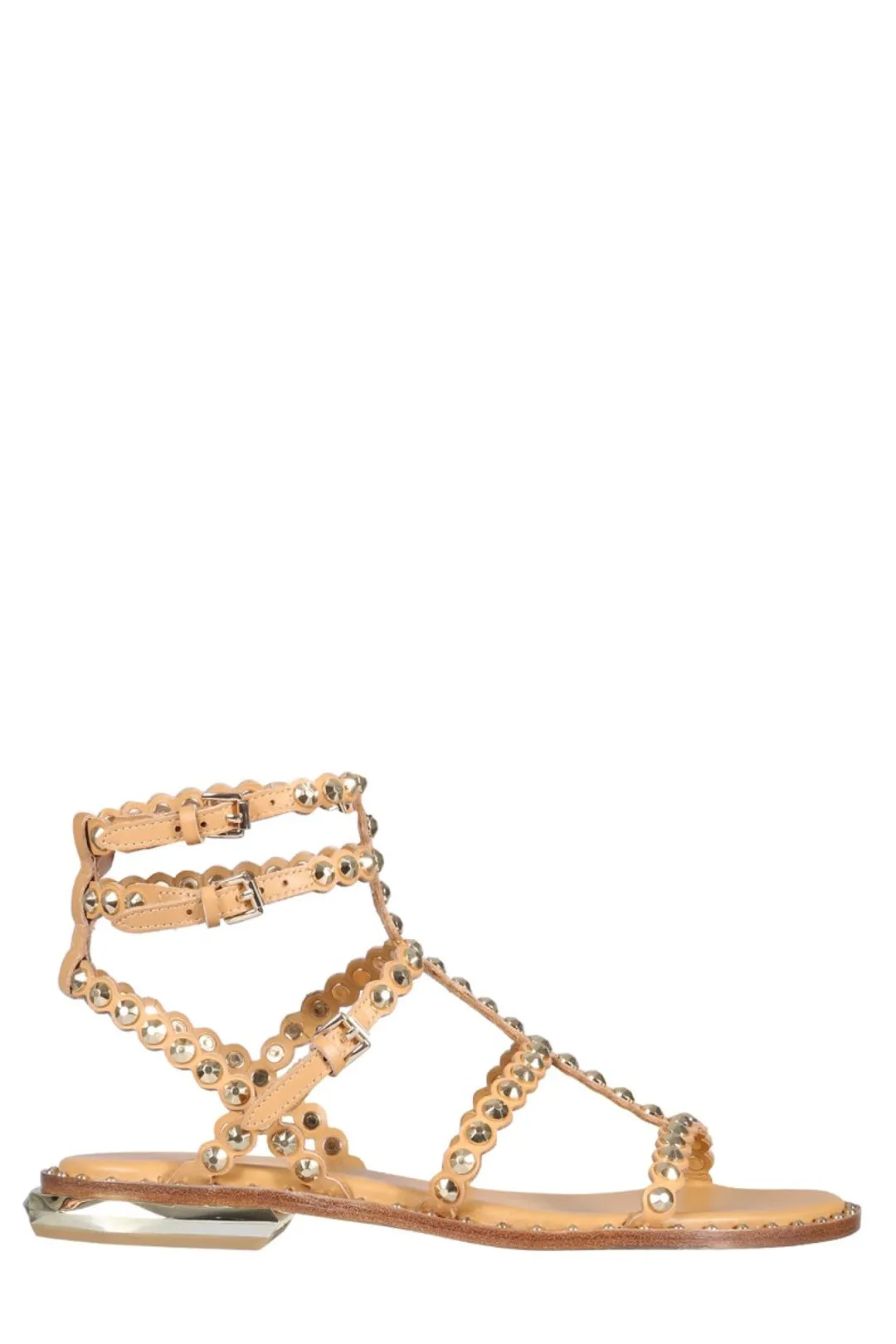 Ash Penny Studded Buckle Fastened Sandals