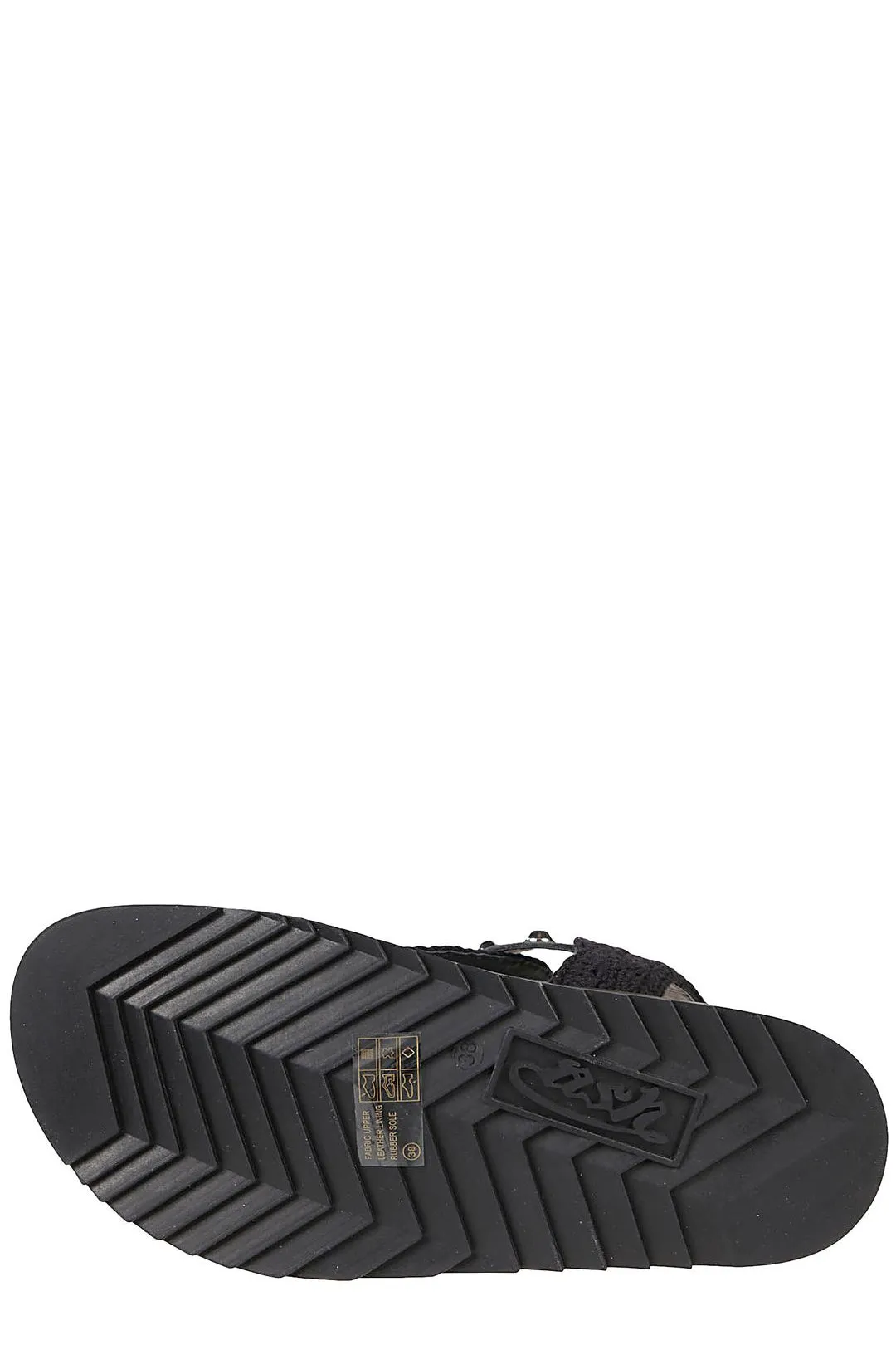 Ash Union Crochet-Strap Studded Sandals