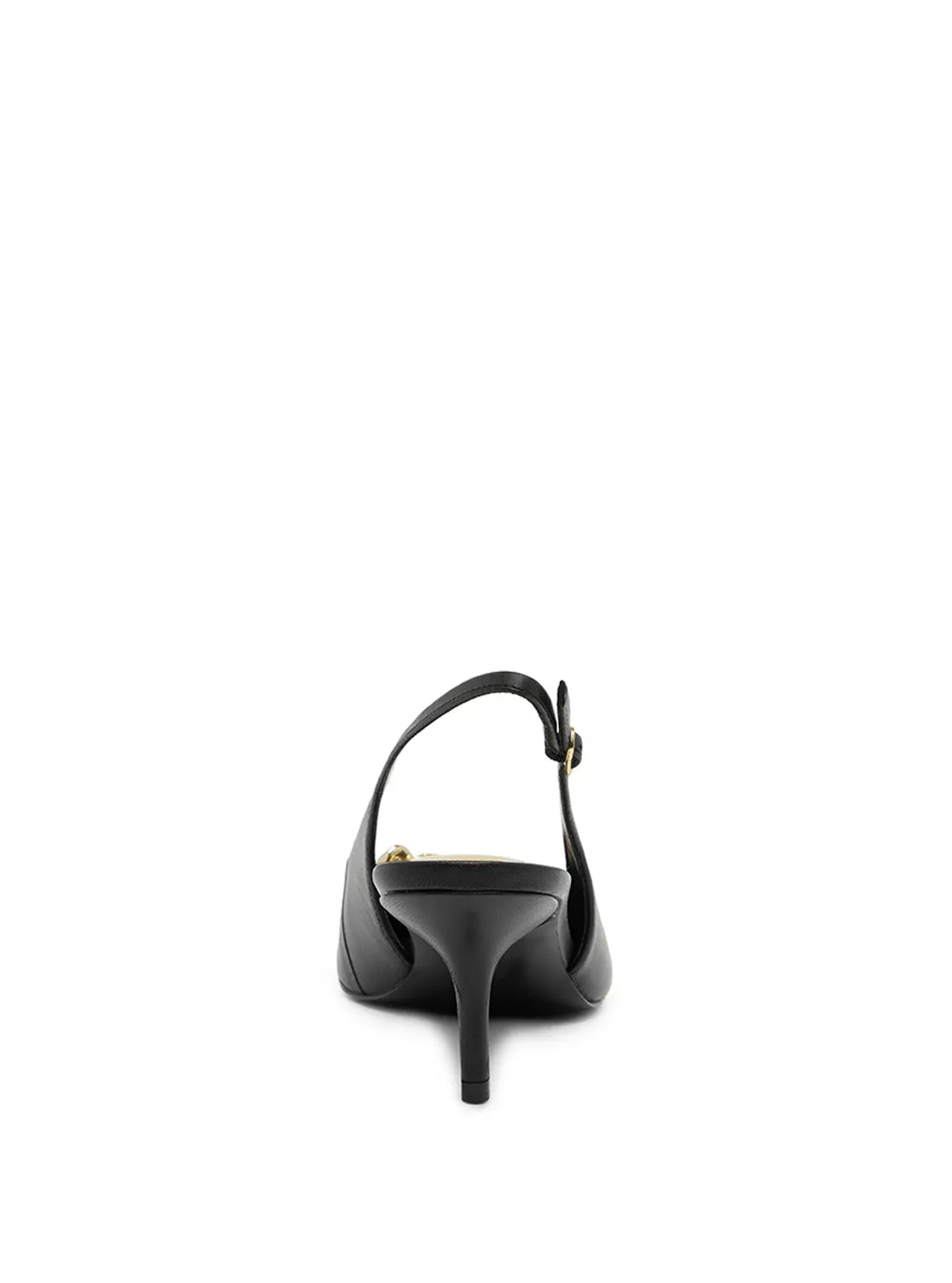 Black Sdina Stiletto Kitten Heel