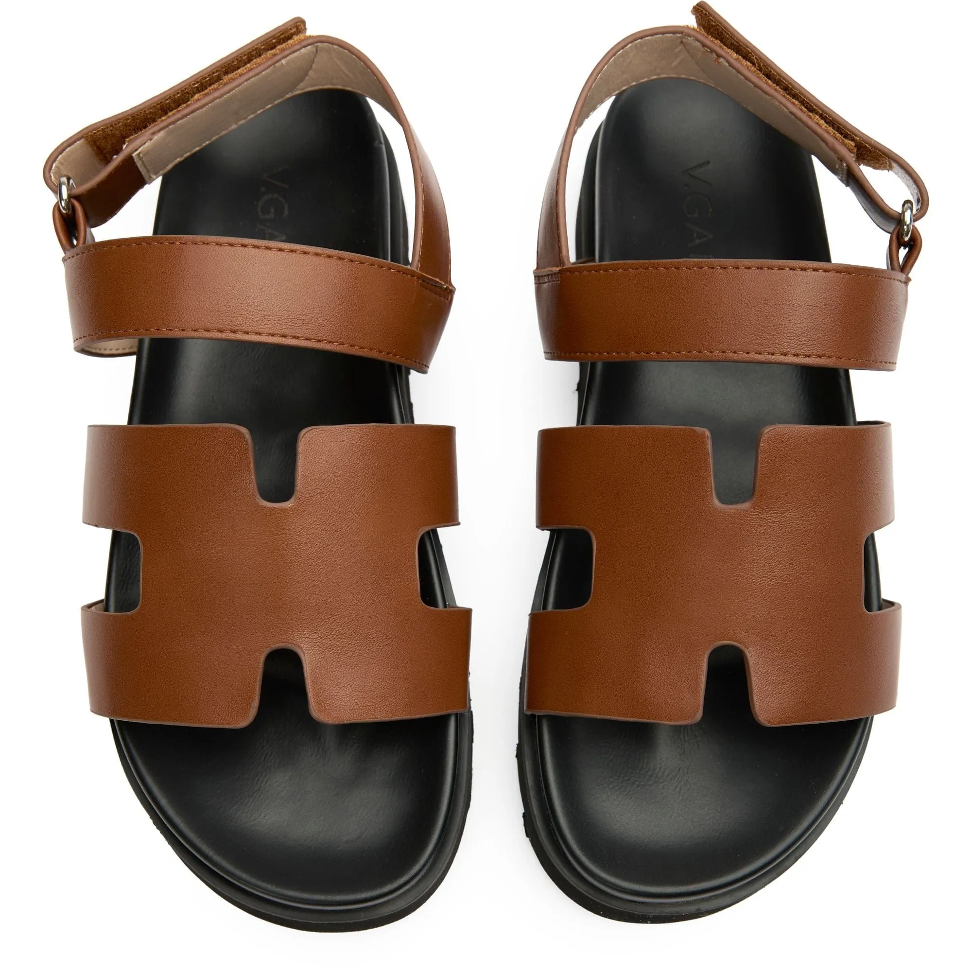 Brazil Women's Vegan Leather Ankle Strap Sandals | Tan