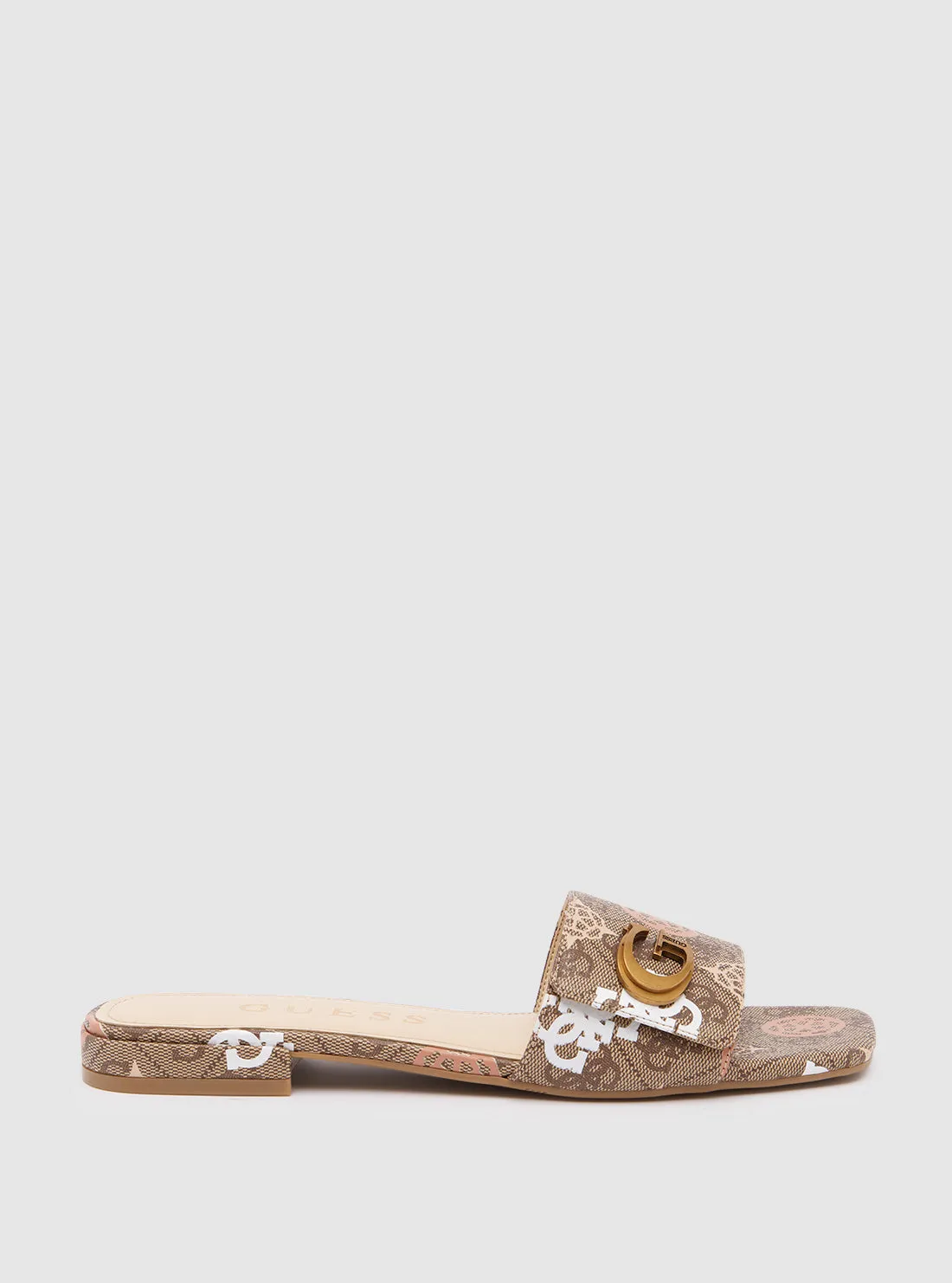 Brown Logo Toco Sandals