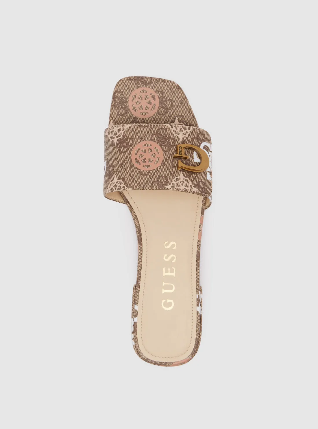 Brown Logo Toco Sandals