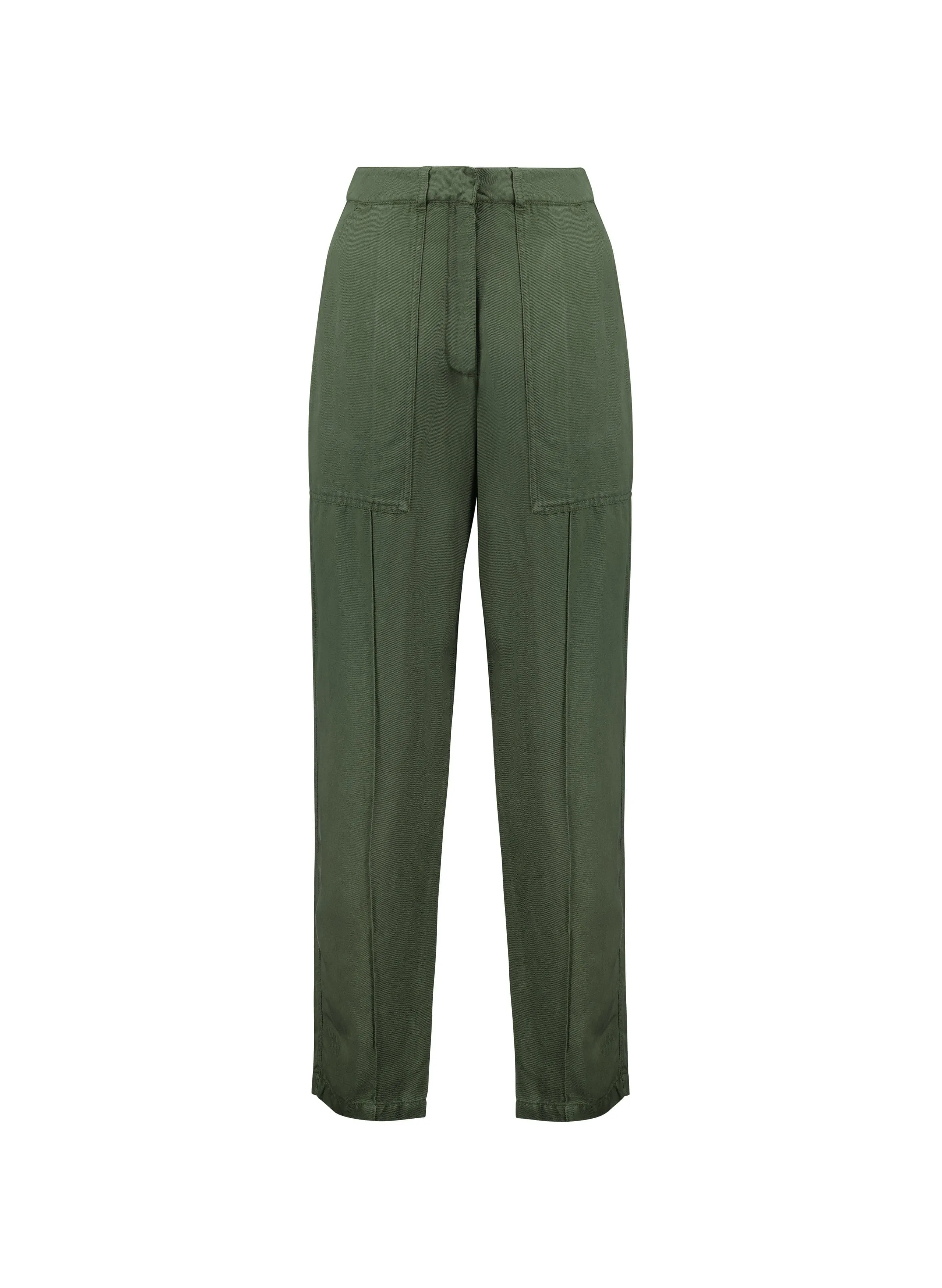 Claire TENCEL™ Cargo Trousers | Light Khaki