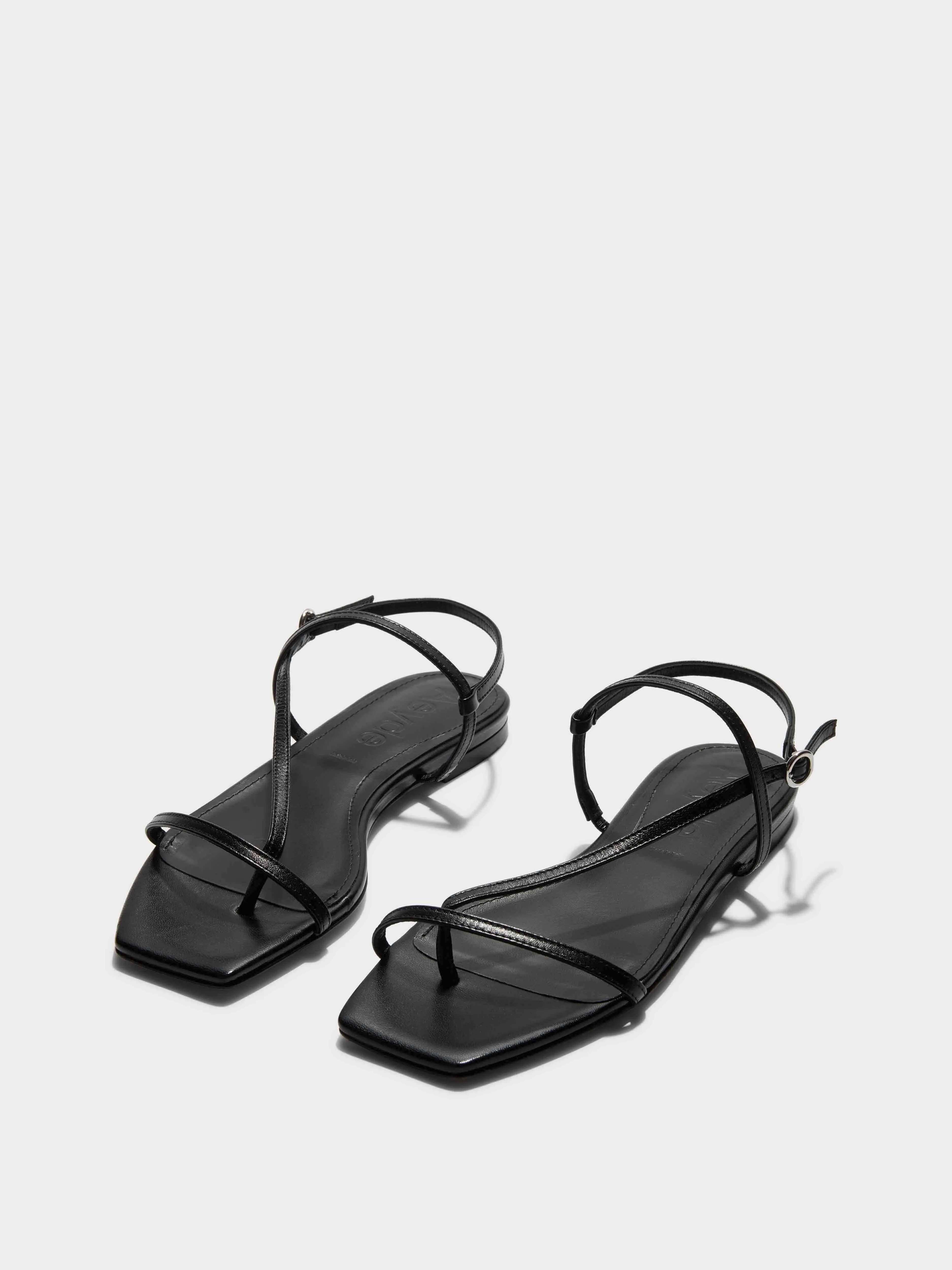 Ella Leather Toe-Post Sandals