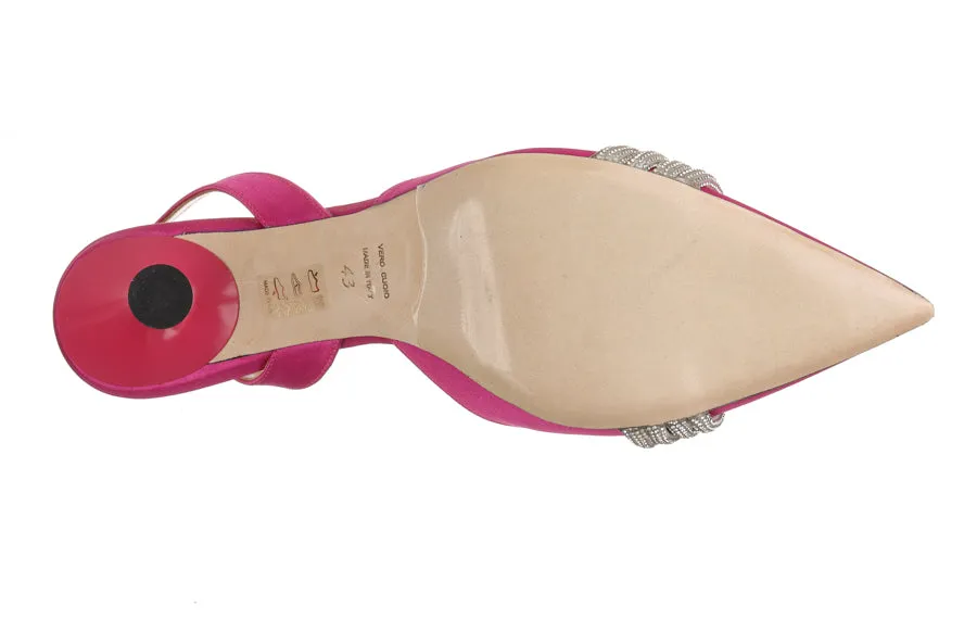 Eva Satin Fuschia