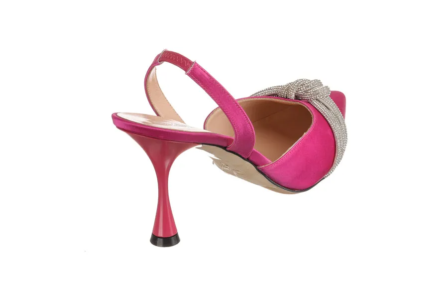 Eva Satin Fuschia