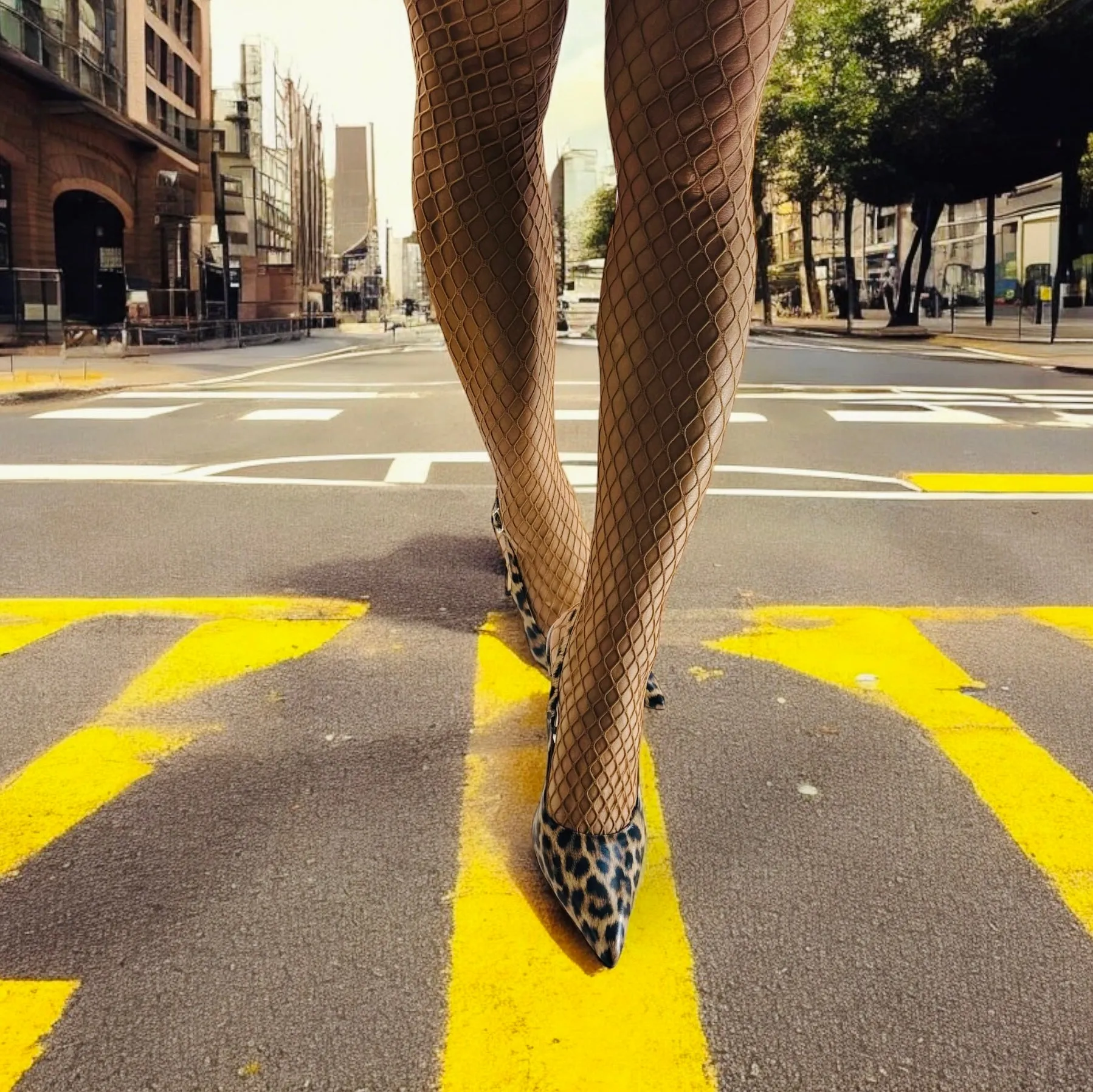 *GISELLE LEOPARD - animal print slingback