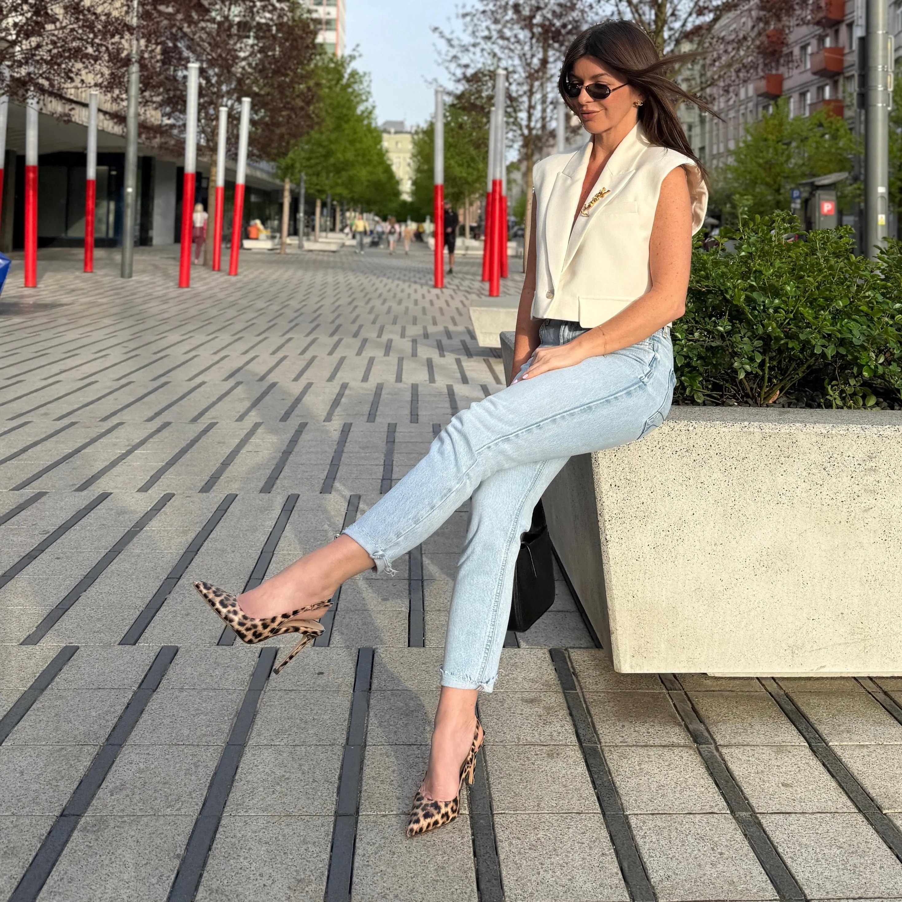 *GISELLE LEOPARD - animal print slingback