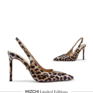 *GISELLE LEOPARD - animal print slingback