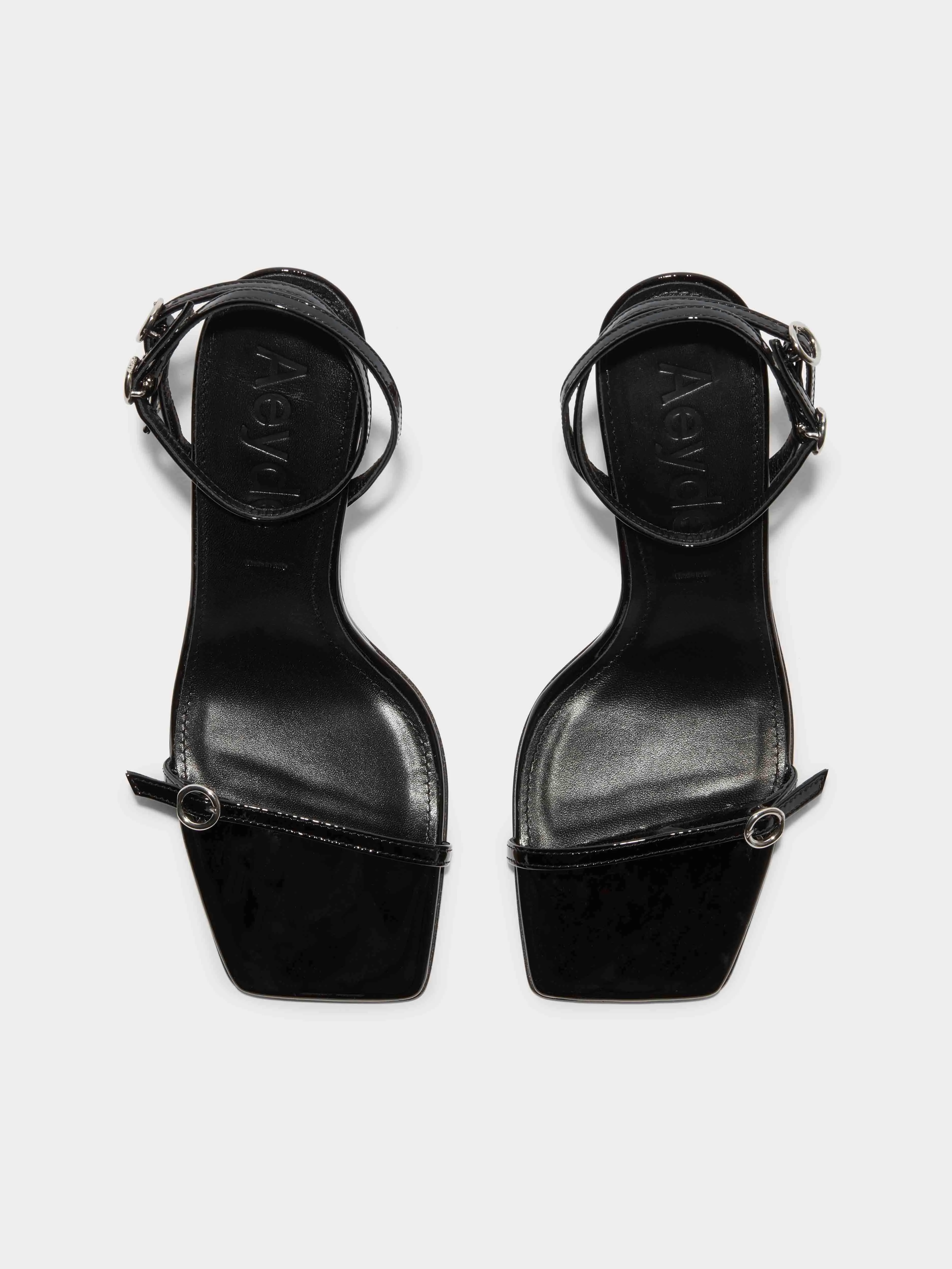 Hallie Leather Stiletto Sandals