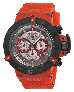 Invicta 24364 Men's Subaqua Noma III Red Plastic & Silicone Strap Chronograph Dive Watch