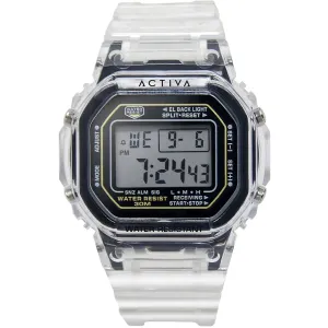 Invicta Unisex Watch - Activa Digital Dial Transparent Silicone Strap | ACW424-004