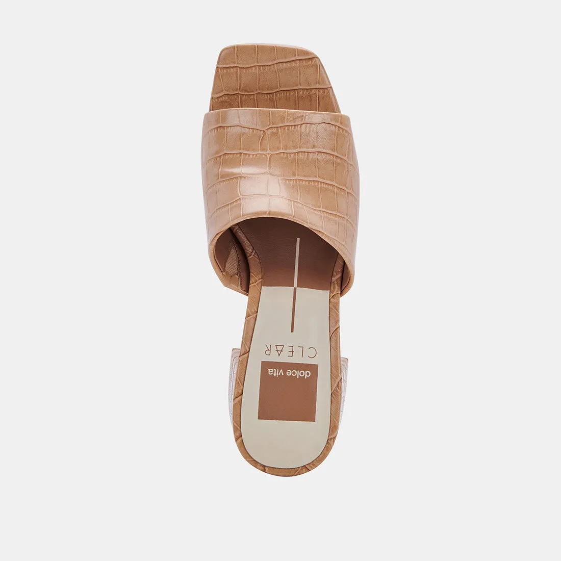 MARSHA HEELS CAFE EMBOSSED STELLA - re:vita
