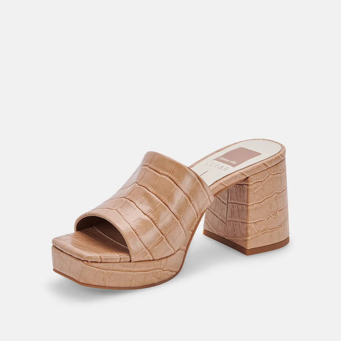 MARSHA HEELS CAFE EMBOSSED STELLA - re:vita