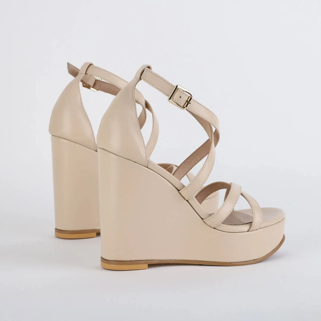 MYIA - cross strap wedge