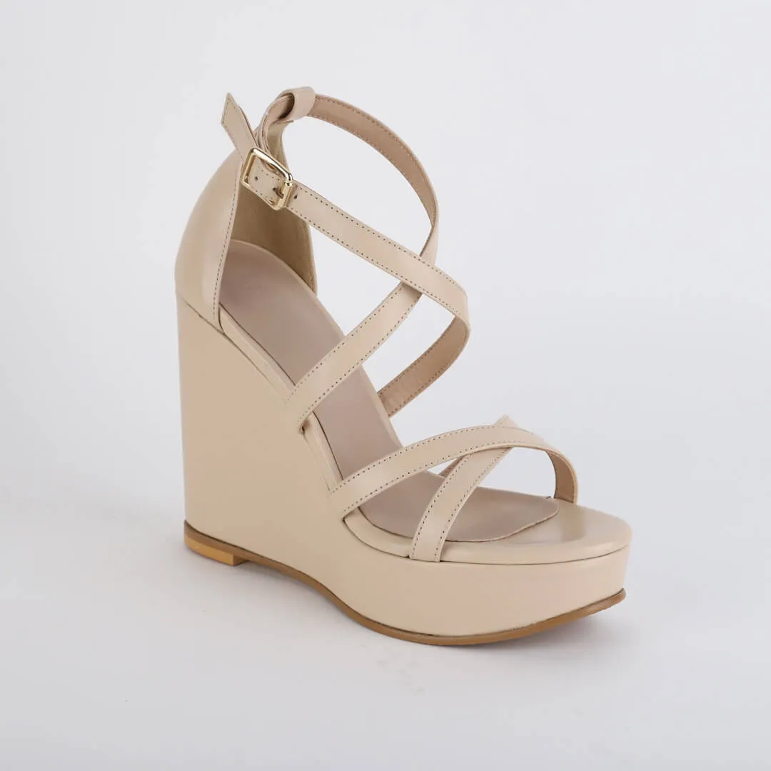 MYIA - cross strap wedge