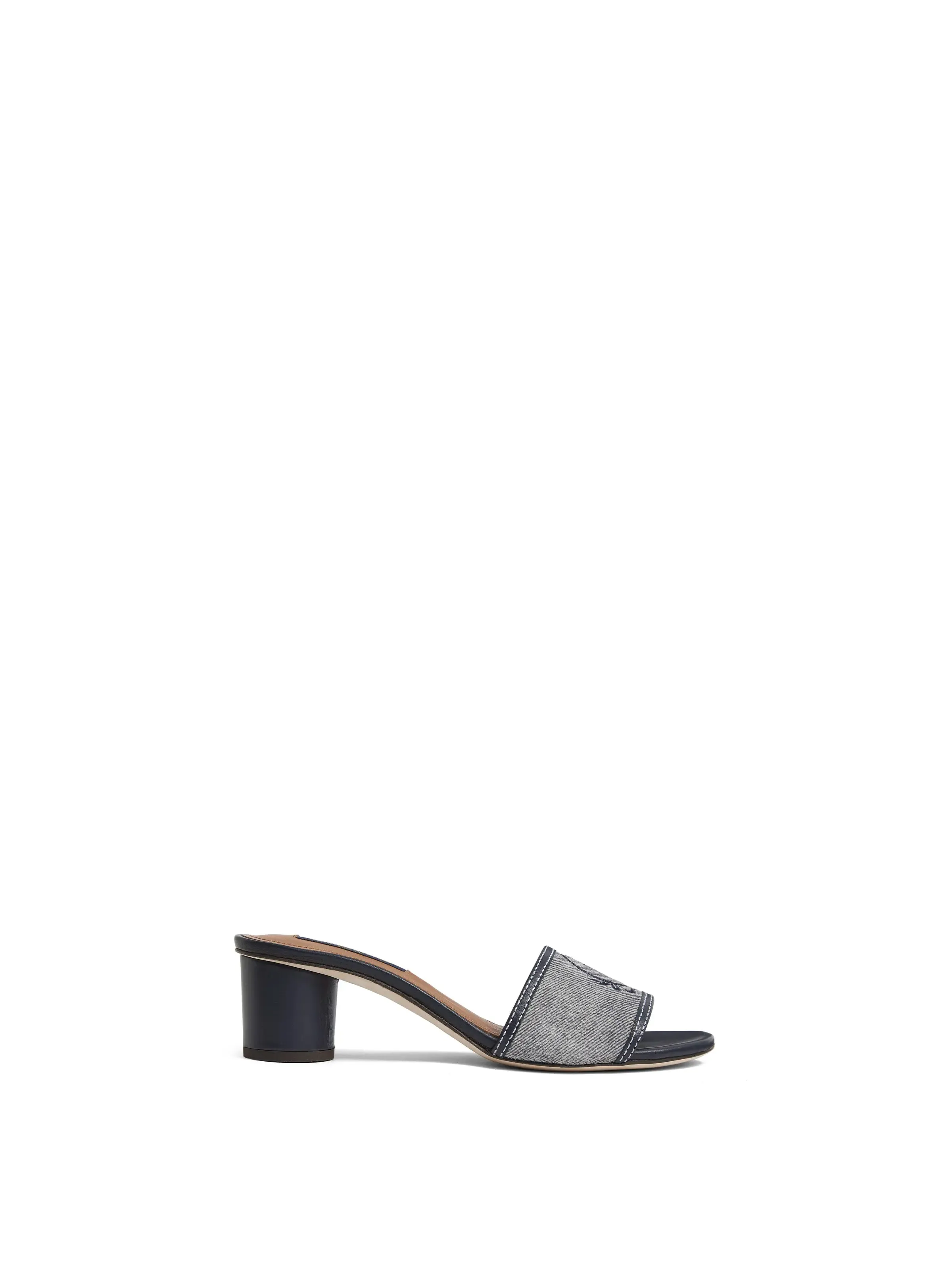 Richmond Mule - Denim Suede