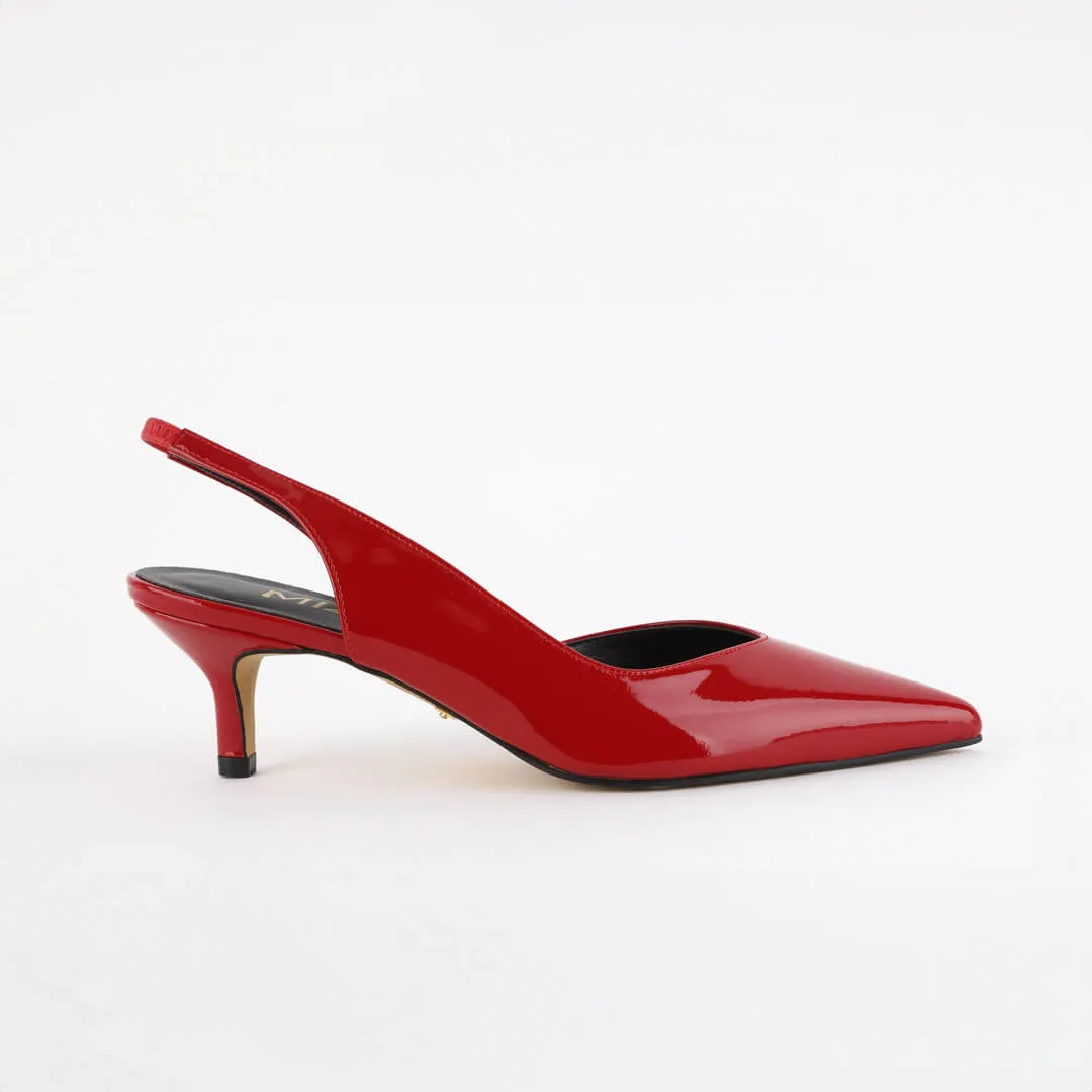SANGRIA - red patent slingback