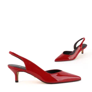 SANGRIA - red patent slingback