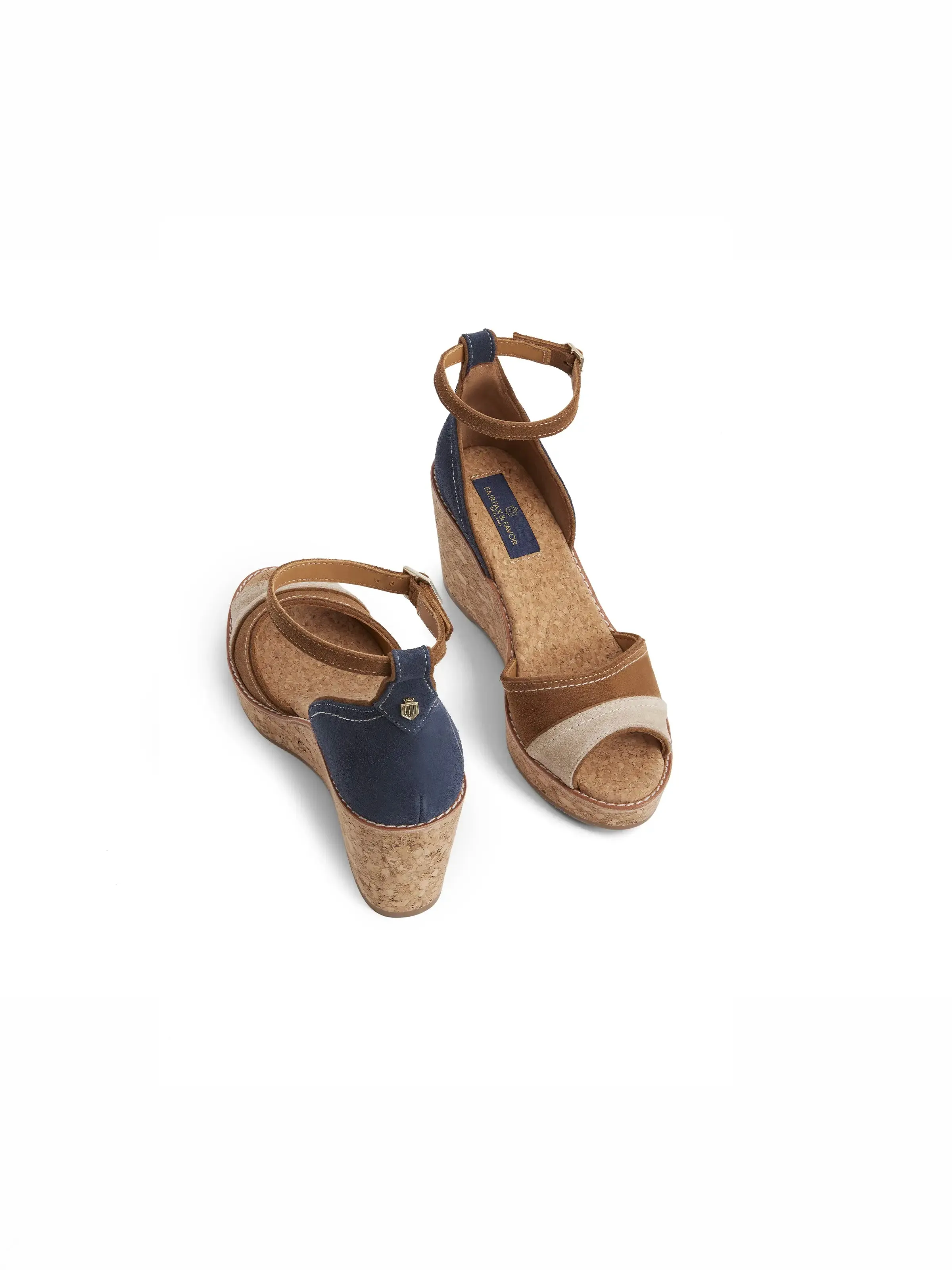 Santorini Mid Wedge - Tri-Colour