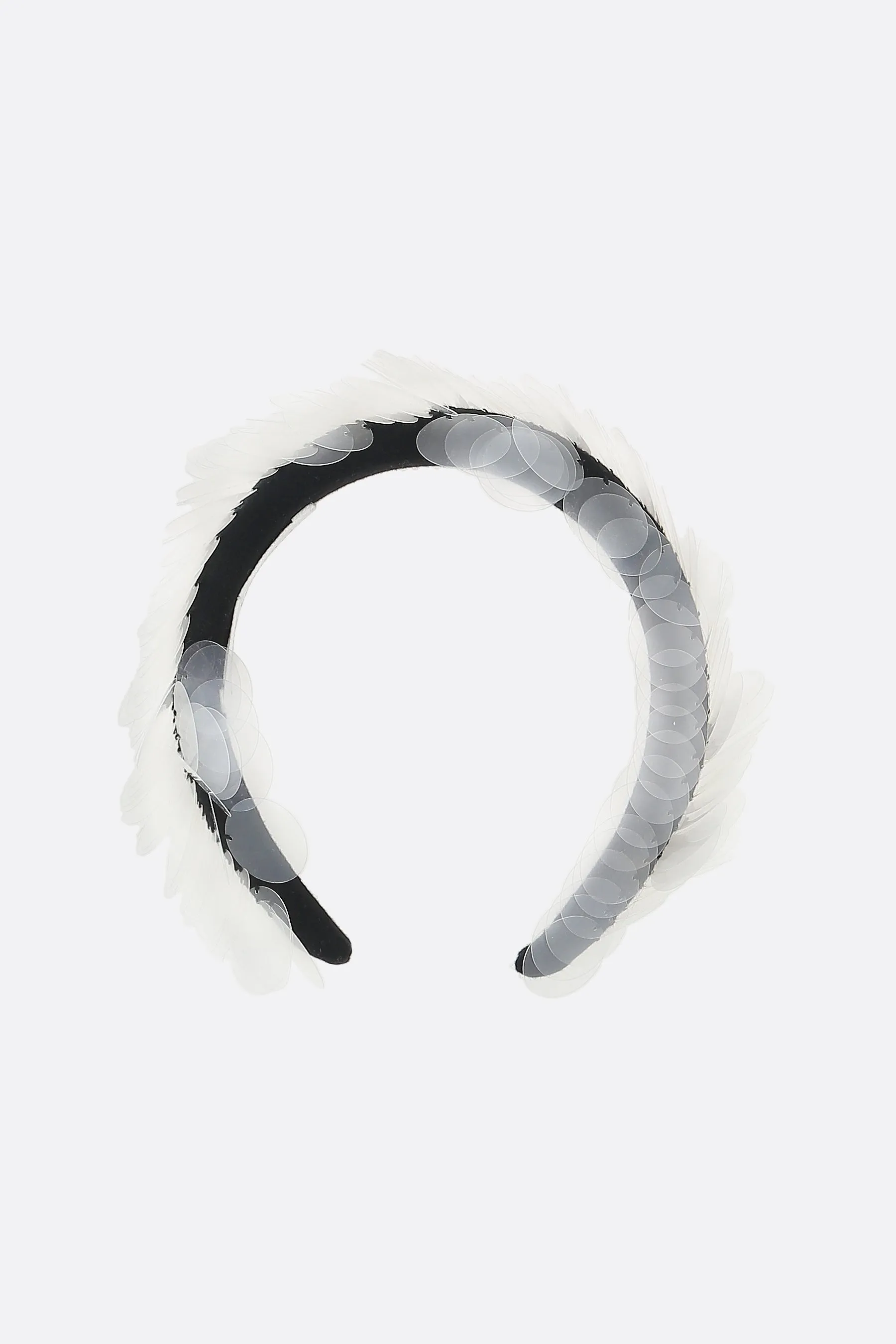 Sfocatura headband in velvet with sequins