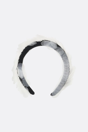 Sfocatura headband in velvet with sequins