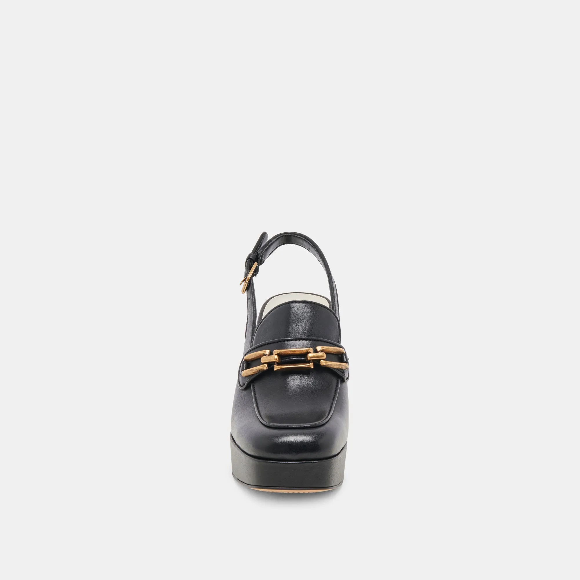 SIRUS HEELS BLACK LEATHER