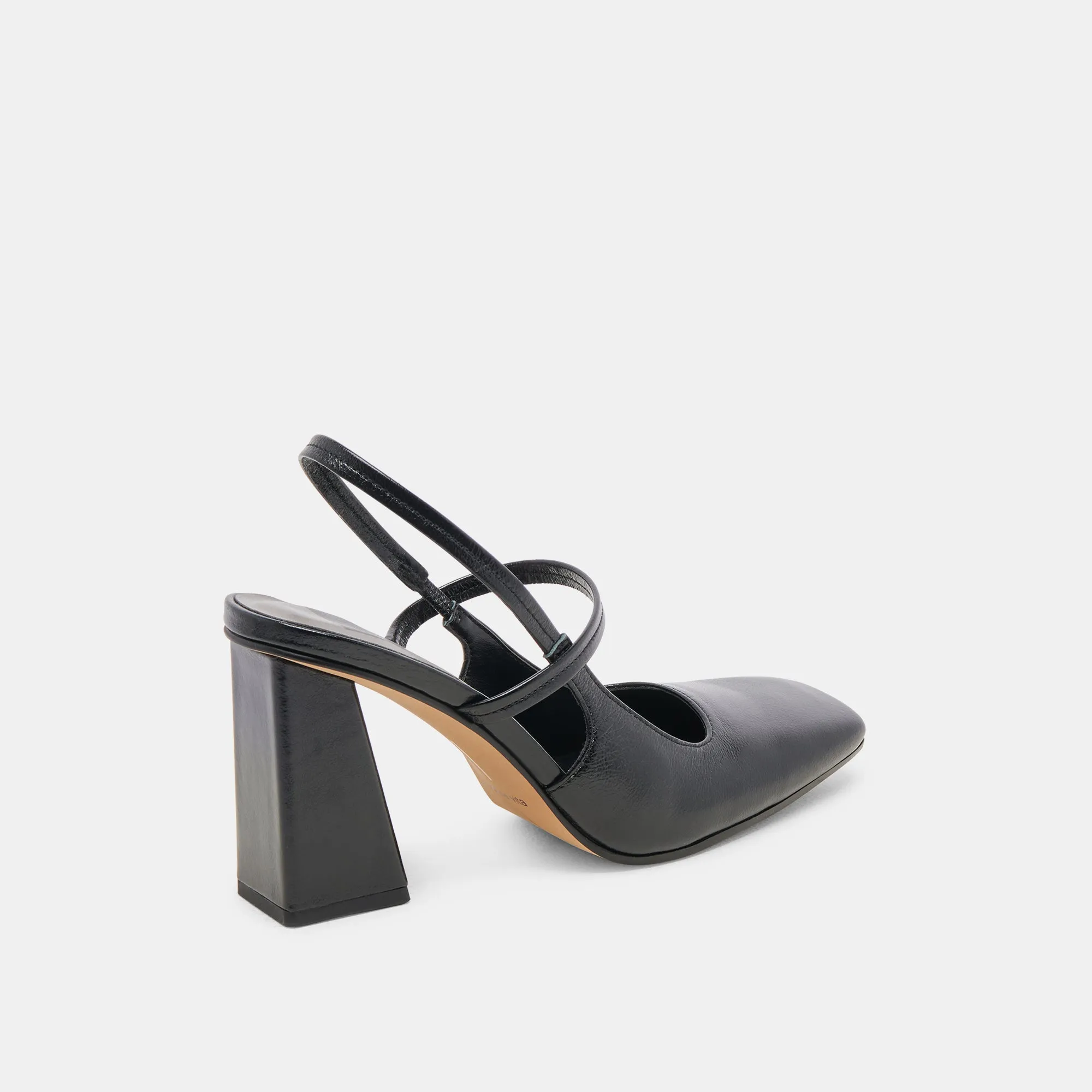 SOYER HEELS MIDNIGHT CRINKLE PATENT - re:vita
