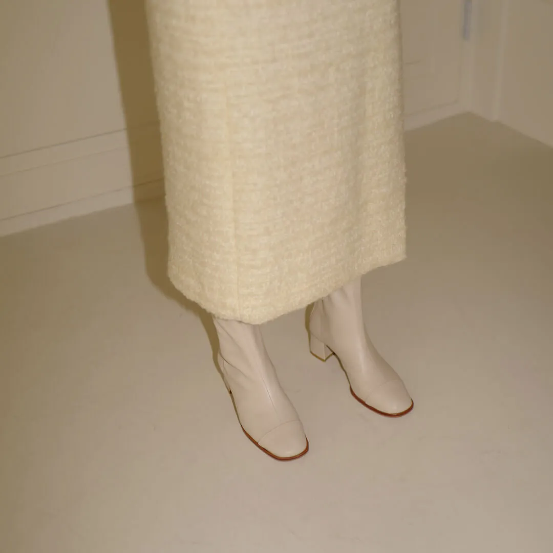 *UK size 1 - TEMOON - ivory, 5cm heels (worn in photo shoot)