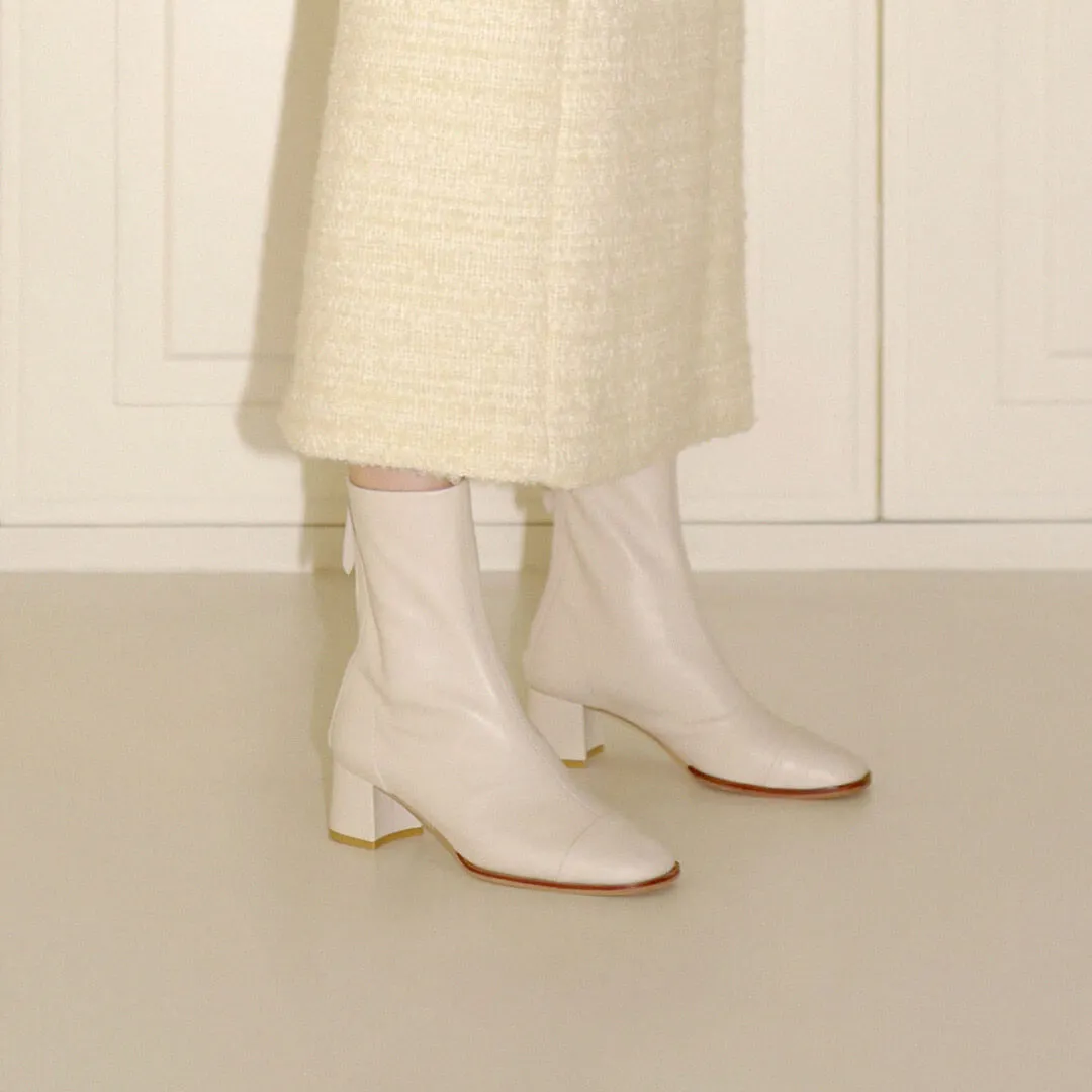 *UK size 1 - TEMOON - ivory, 5cm heels (worn in photo shoot)