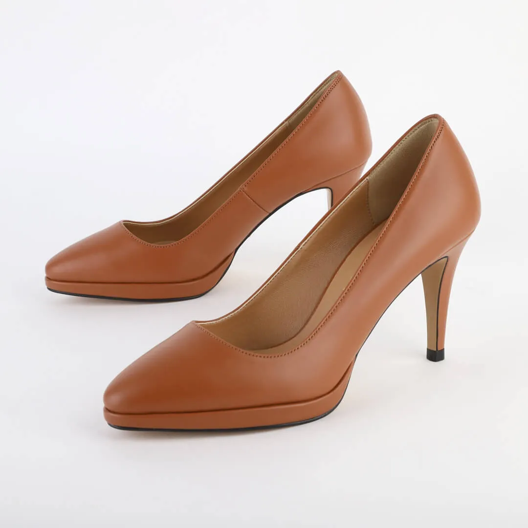 *UK size 13 - ELKO `24 - beige, 10/1cm heels