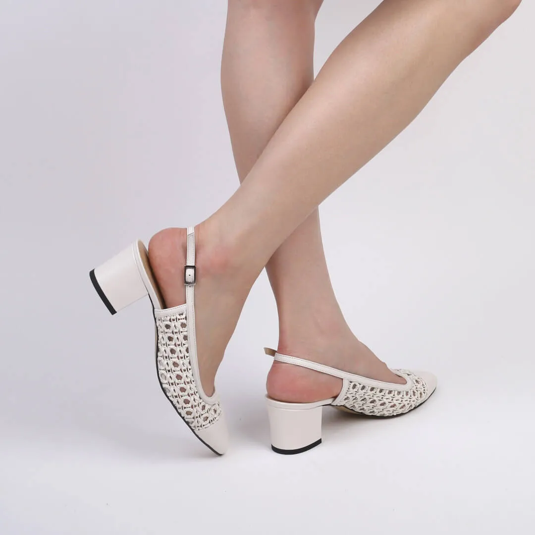 *UK size 13 - SHANGSTER - camel, 5cm heels