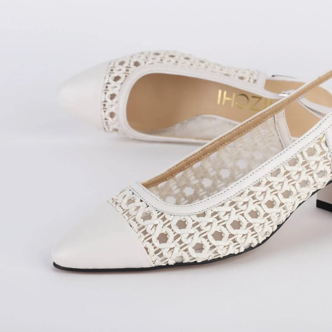 *UK size 13 - SHANGSTER - camel, 5cm heels