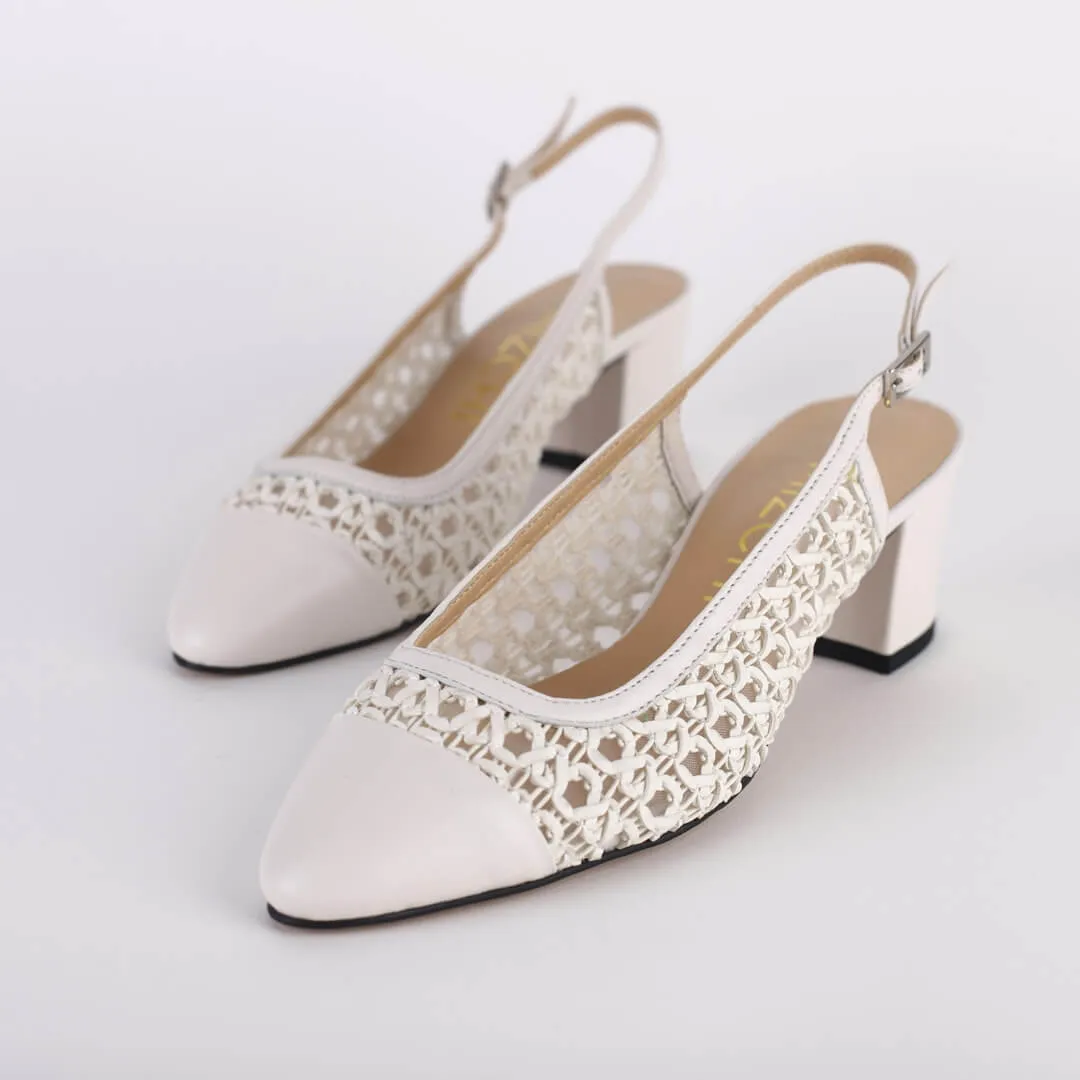 *UK size 13 - SHANGSTER - camel, 5cm heels