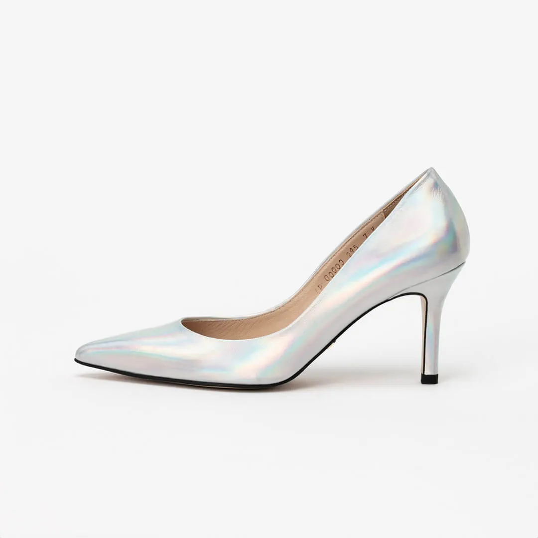 *UK size 2 - AMOLA GLOSSY - pink , 8cm heels