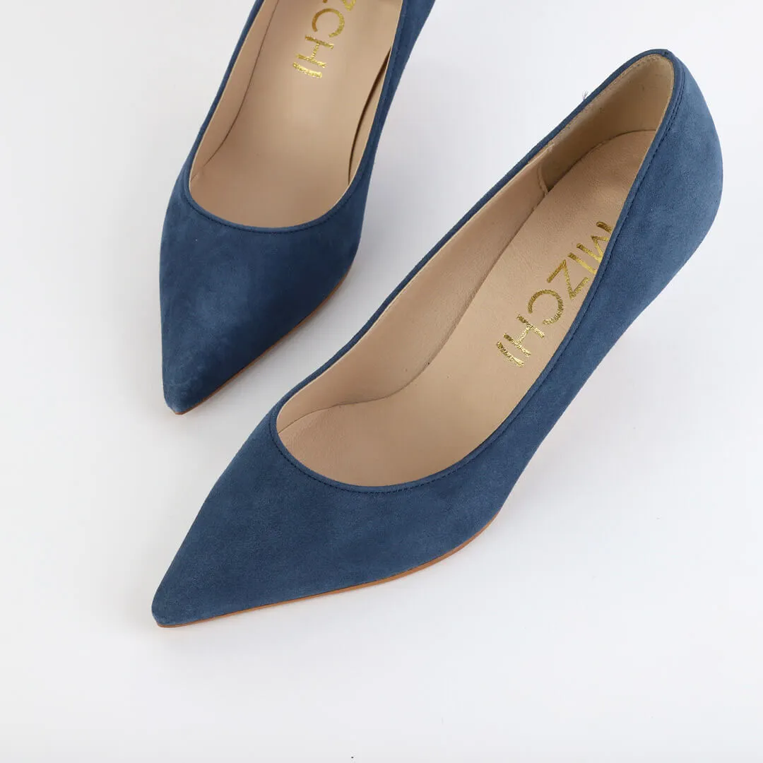 *UK size 2 - ELODIE - black suede, 6cm heels