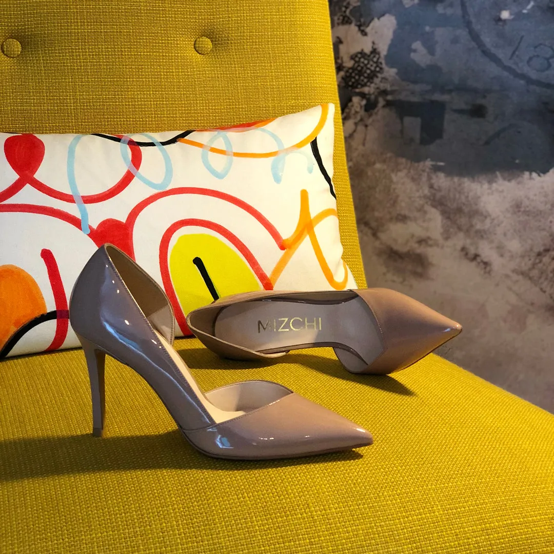 *UK size 2 - MAINZE - beige, 6cm heels