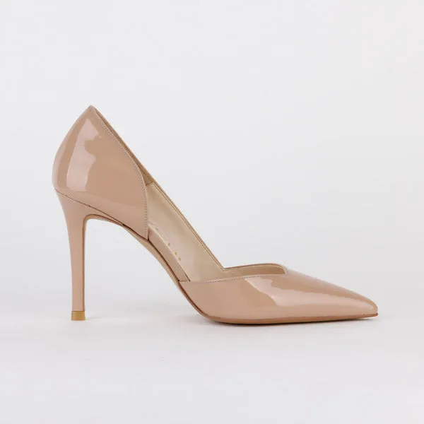 *UK size 2 - MAINZE - beige, 6cm heels