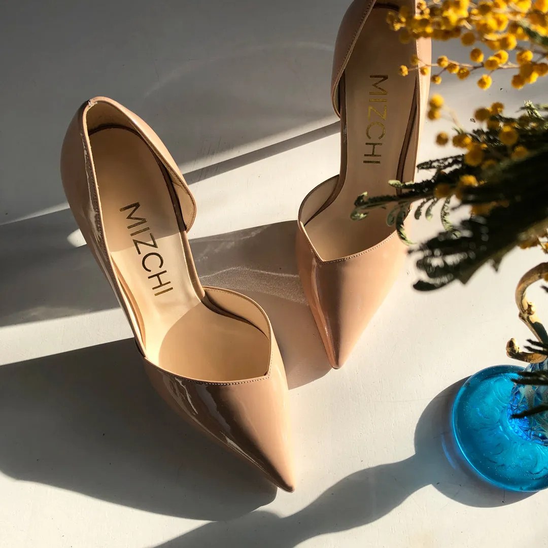 *UK size 2 - MAINZE - beige, 6cm heels