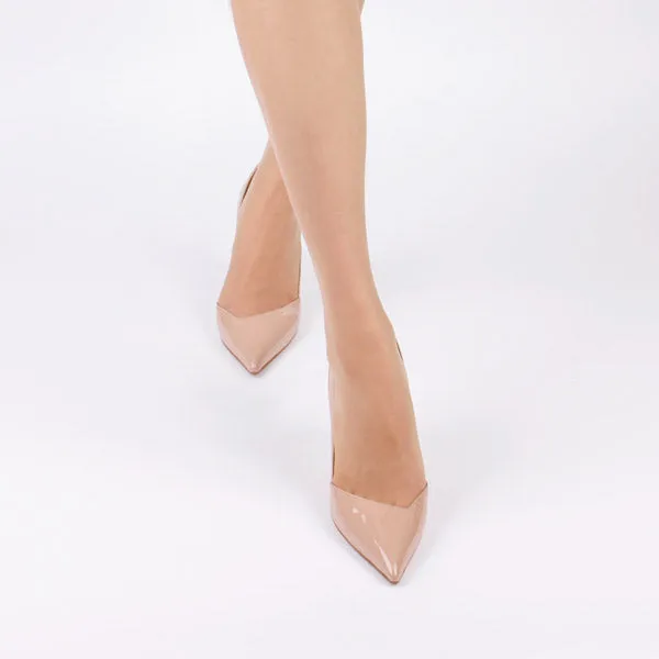 *UK size 2 - MAINZE - beige, 6cm heels