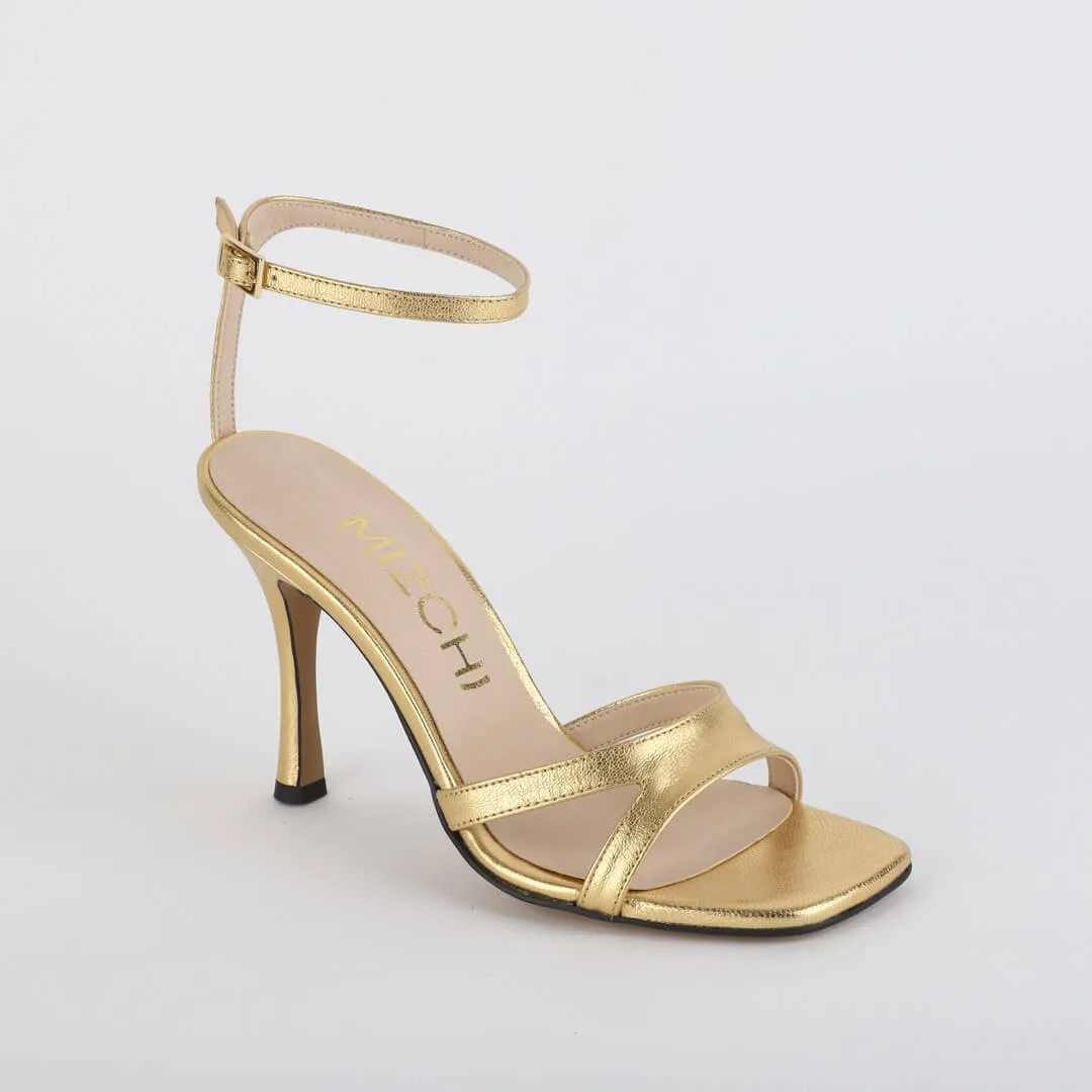 *UK size 2 - VEGAS - gold, 9cm heels