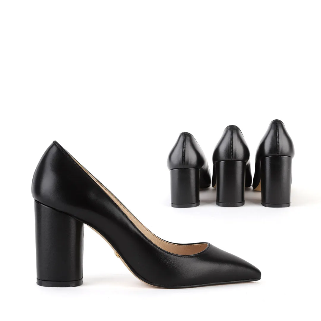 *UK size 2.5 - CHOICE - black, 7cm heels