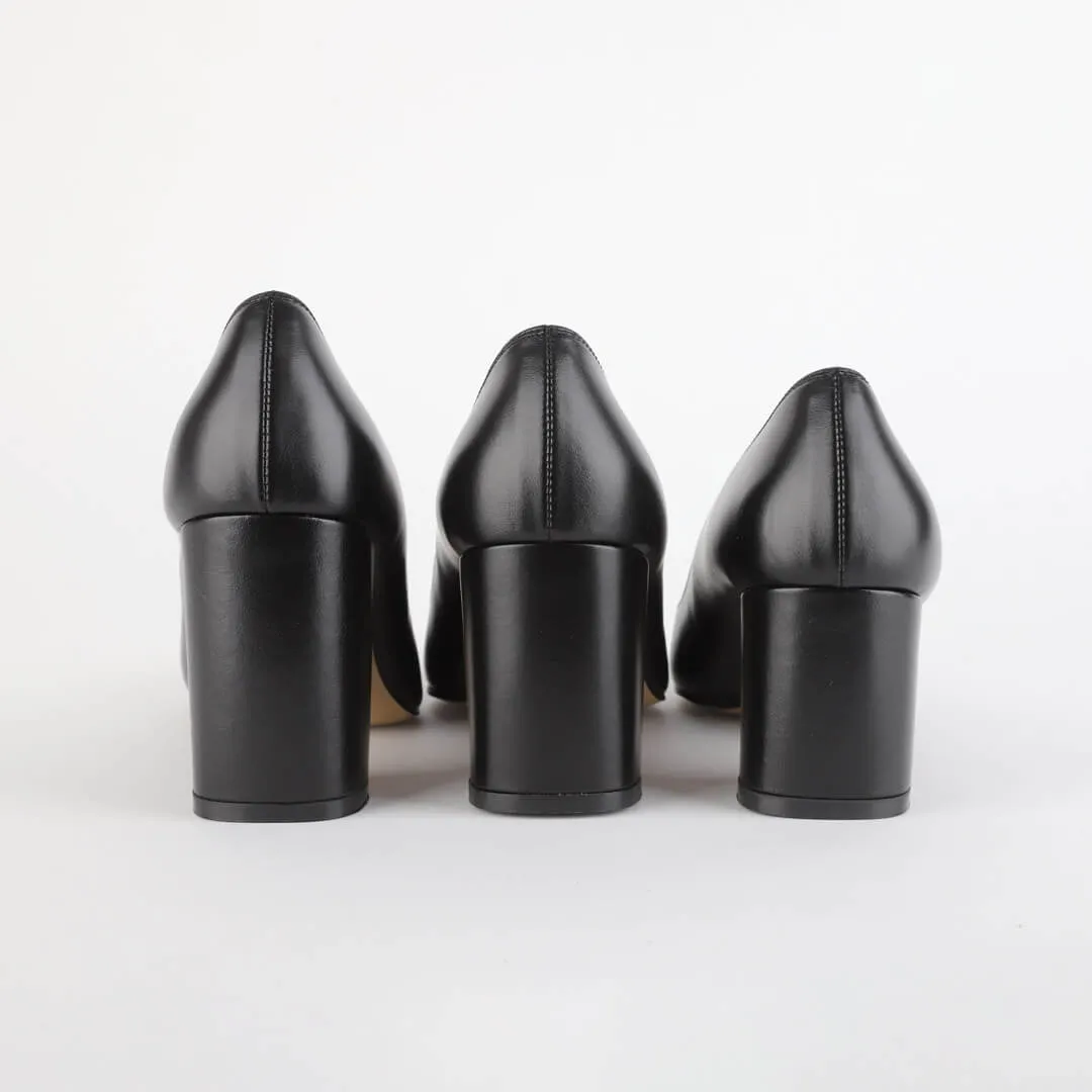 *UK size 2.5 - CHOICE - black, 7cm heels