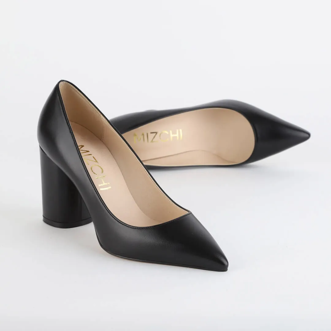 *UK size 2.5 - CHOICE - black, 7cm heels