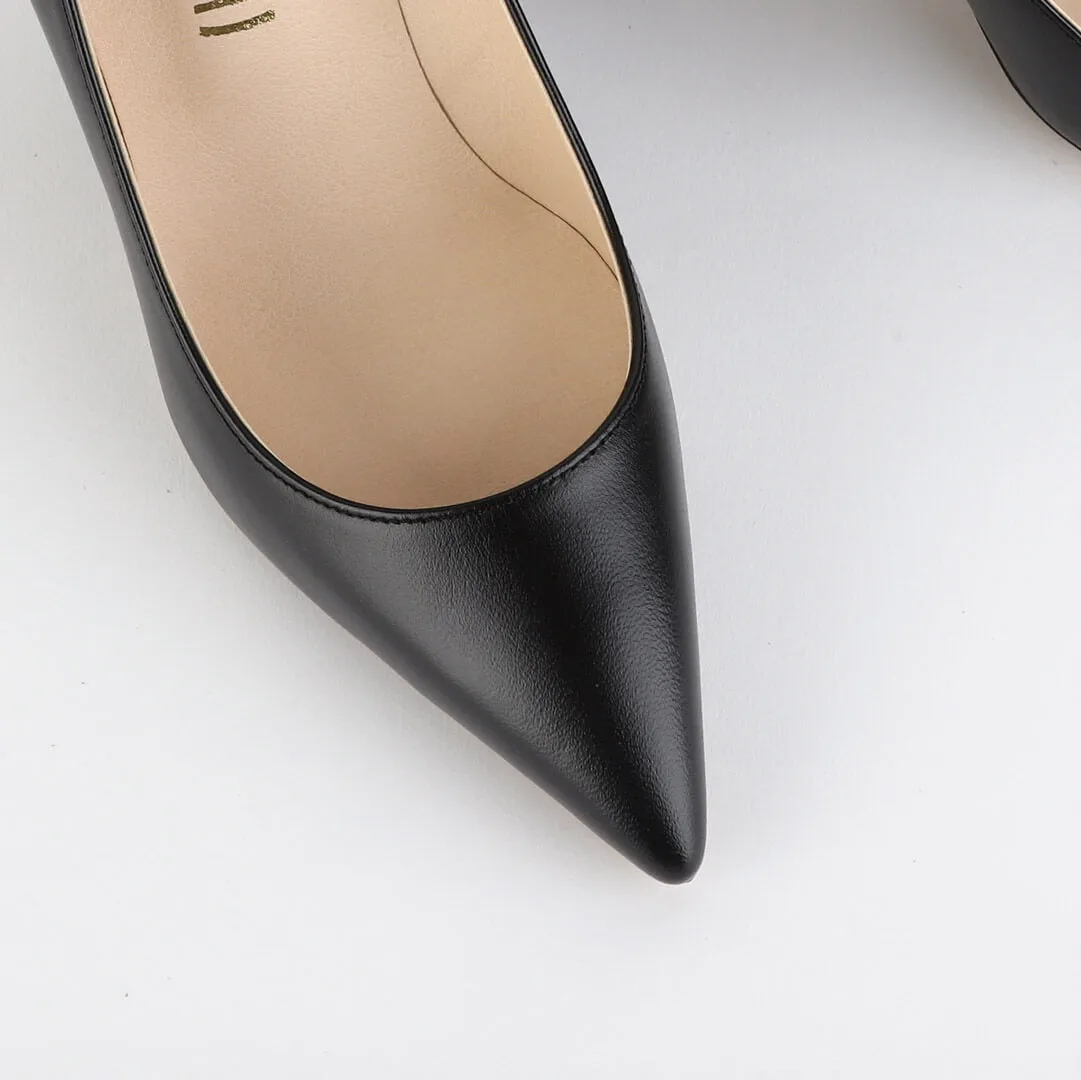 *UK size 2.5 - CHOICE - black, 7cm heels