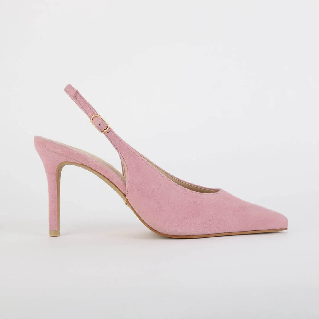 *UK size 2.5 - GOYA - pink, 8cm heels